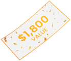$1800 gift voucher