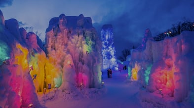 北海道雪祭-千歳支笏湖冰濤祭