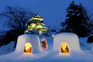 日本雪祭-秋田縣-橫手雪屋祭