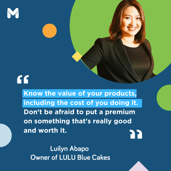 successful entrepreneurs in the philippines and their stories - Luilyn Abapo of Lulu Blue Cakes