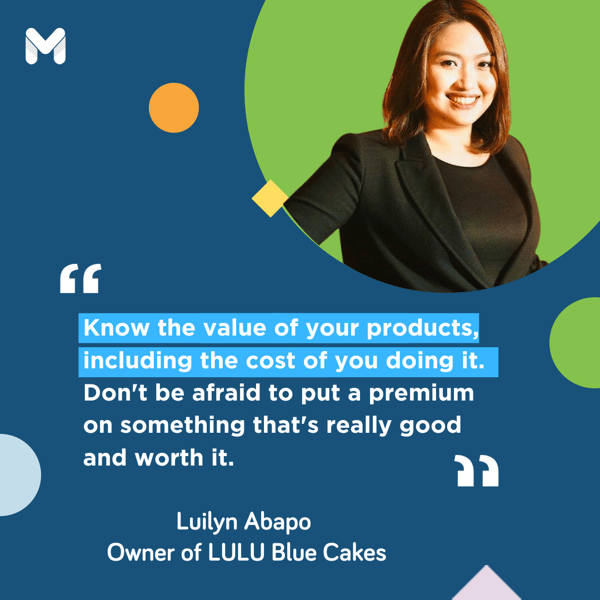 successful entrepreneurs in the Philippines - Luilyn Abapo of Lulu Blue Cakes