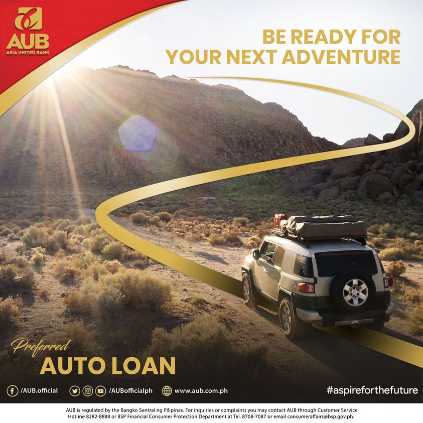 best bank for car loan in the philippines - aub preferred auto loan