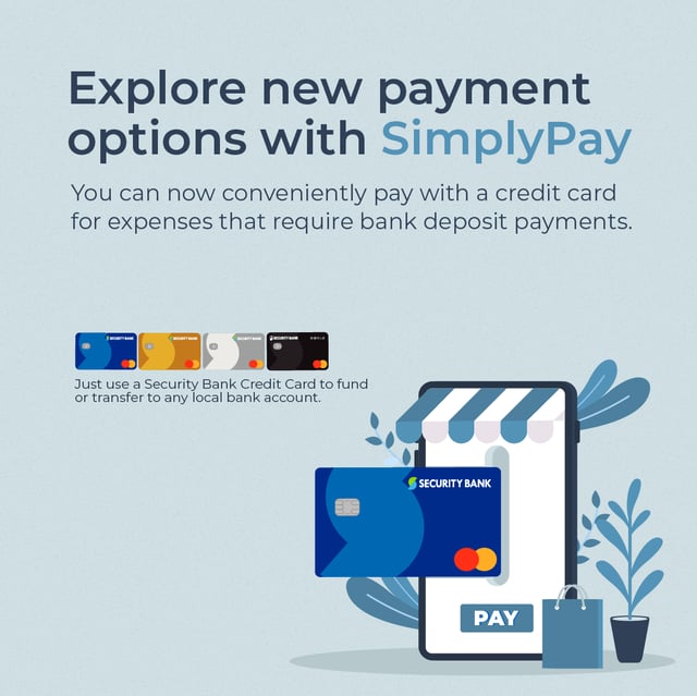 credit card for rent payment - security bank simplypay