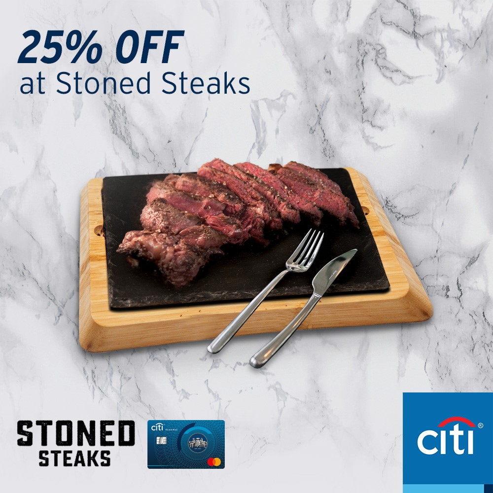 credit card dining promo - citibank stoned steaks