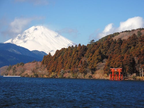 13. Check out Moto-Hakone on Lake Ashi