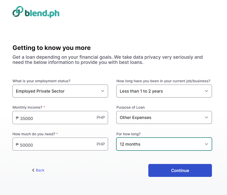 blendph loan review - check eligibility