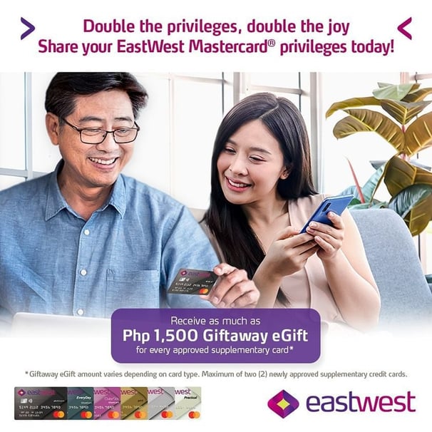 eastwest credit card promo - 1,500 giftaway egift