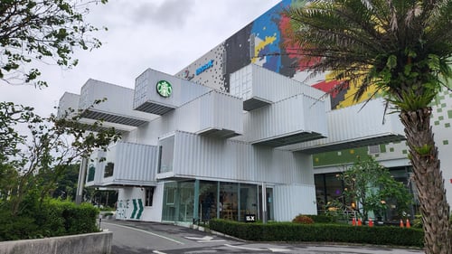 27. Marvel at the Starbucks Shipping Container Store