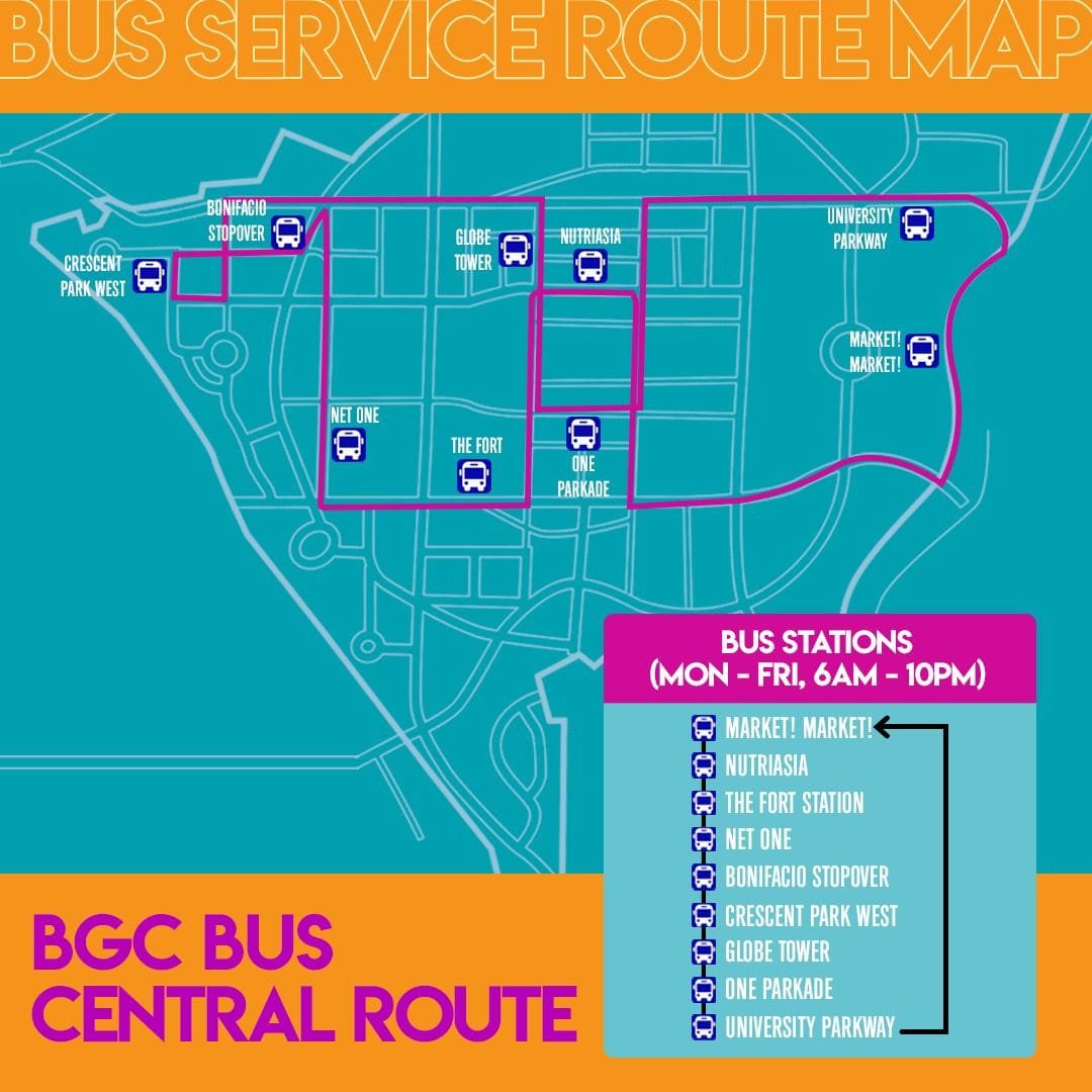 BGC Bus Route And Schedule Guide For Commuters