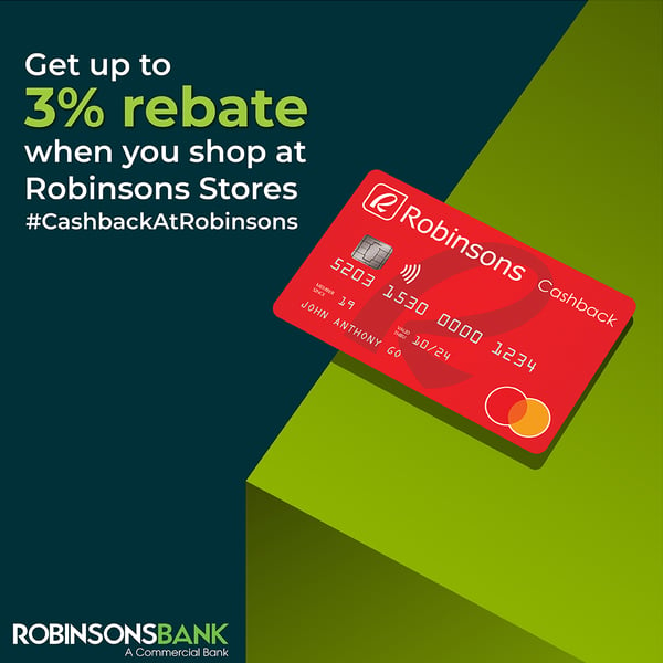 robinsons credit card application - cashback cap