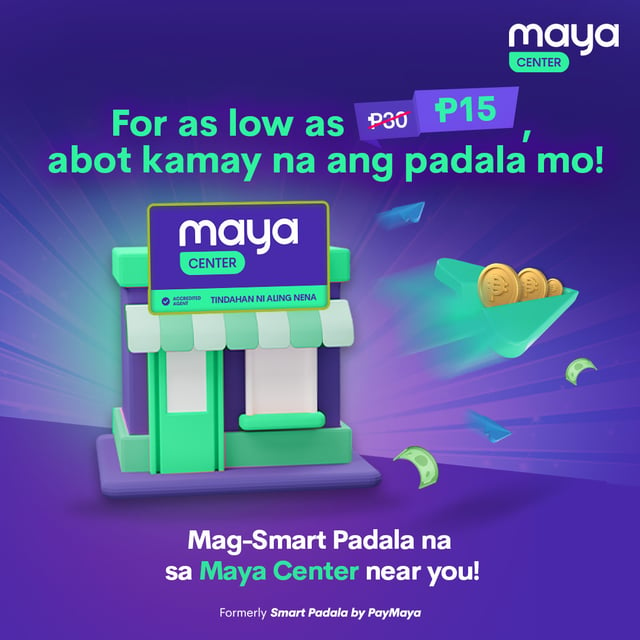 maya center - send fee