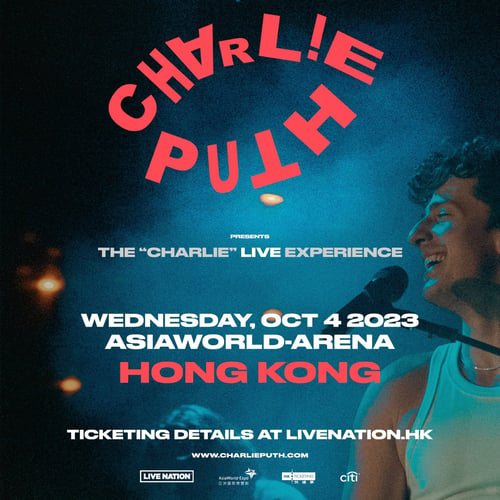 Charlie Puth香港演唱會海報2023