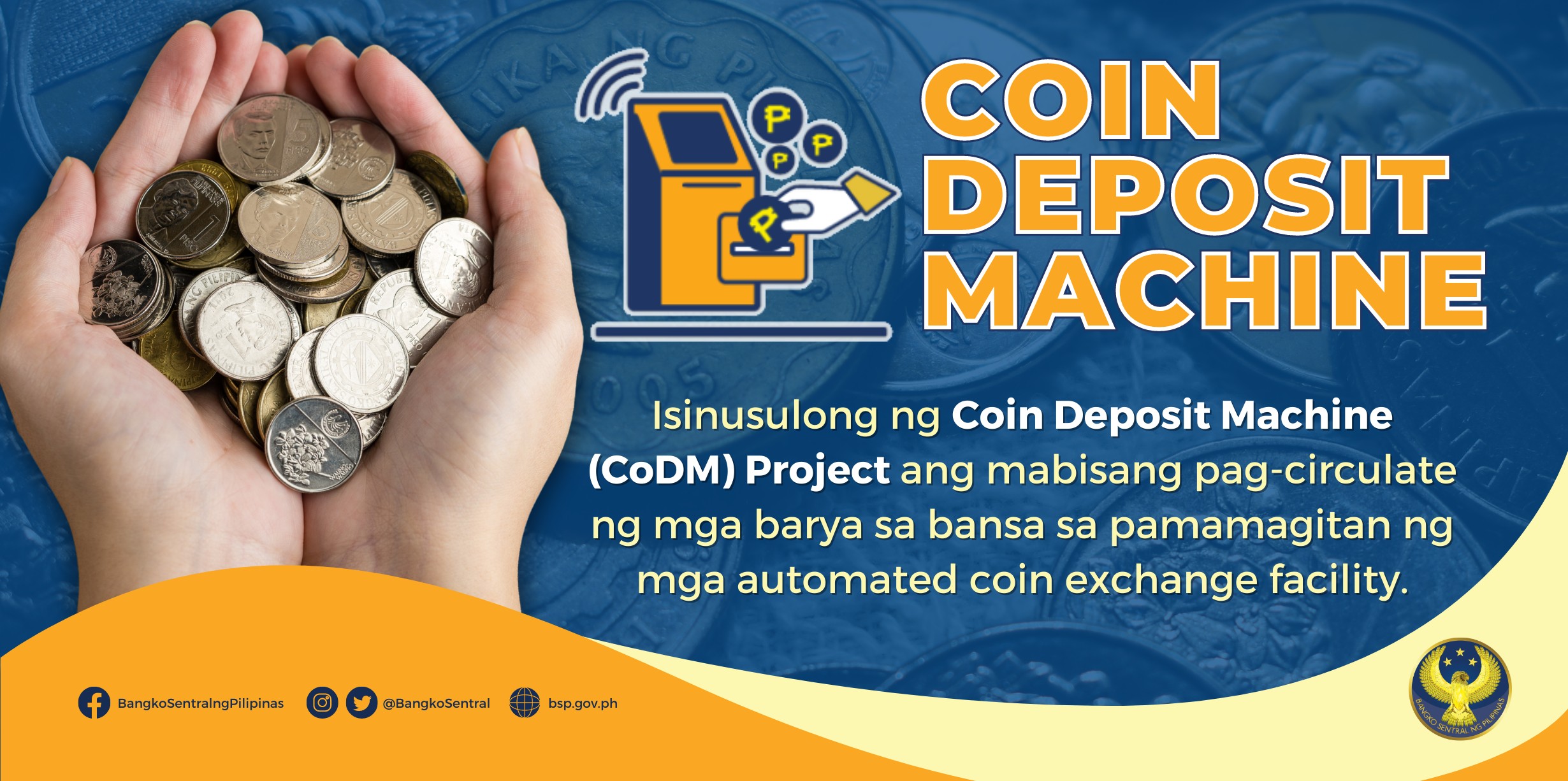 how to deposit coins in bank philippines - coin deposit machine