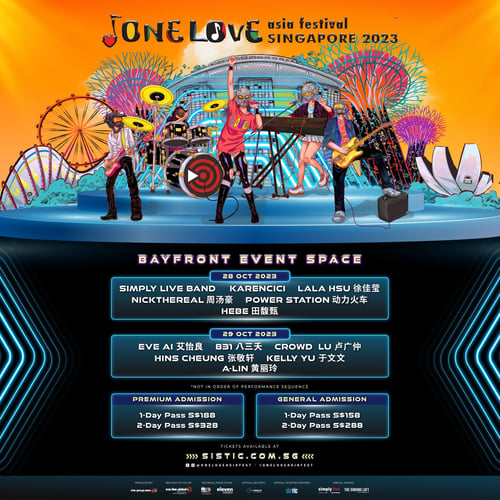 One Love Asia Festival Singapore 2023