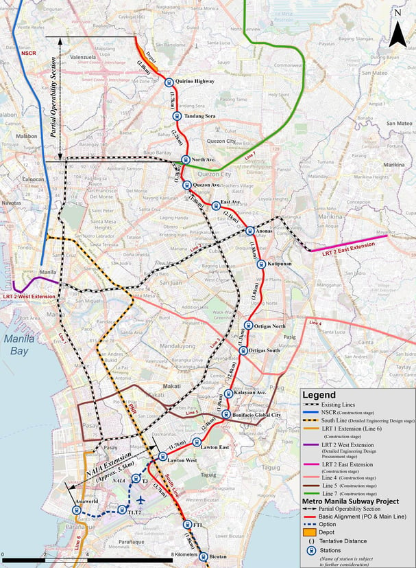 mrt station list in order - metro manila subway