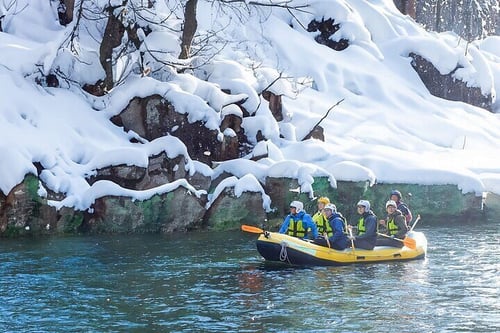 9. Go river rafting at the Chitose River