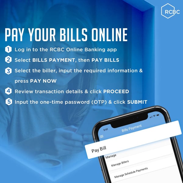 rcbc online banking - bills payment