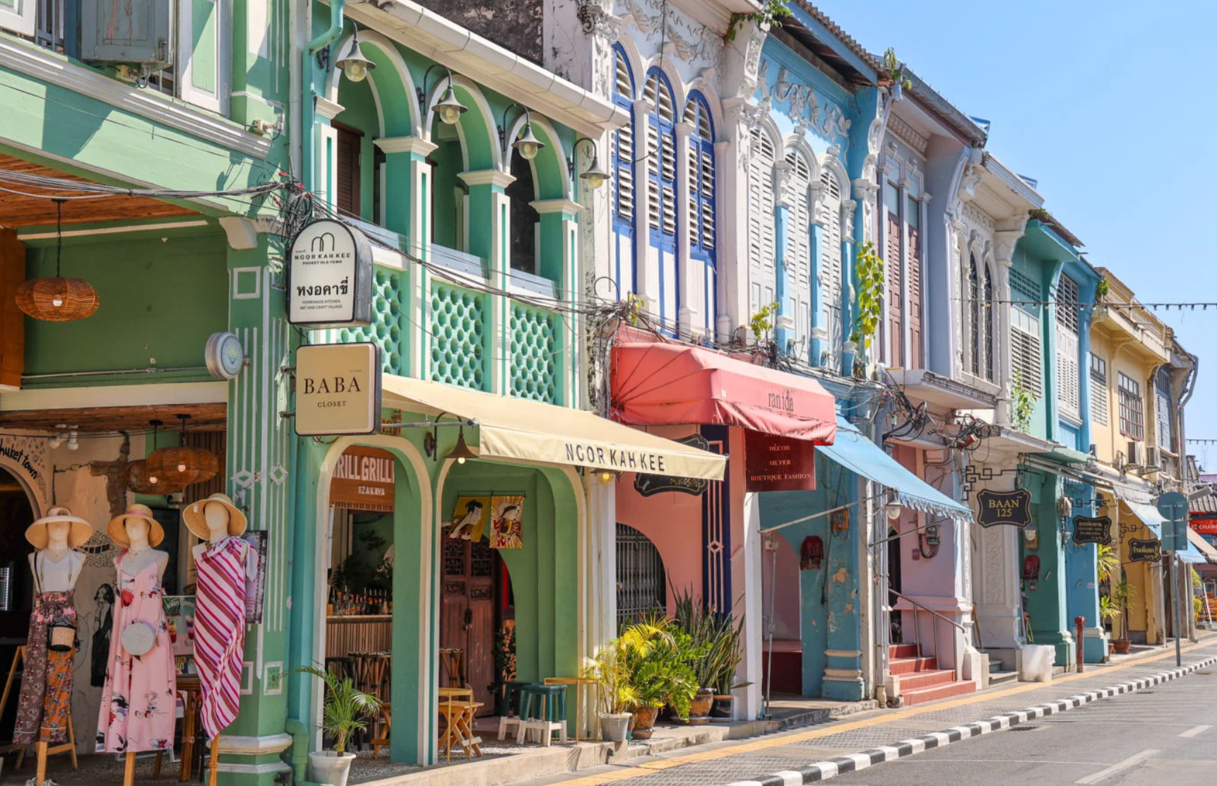 A street of old town, one of the best attractions with many activities to do in Phuket