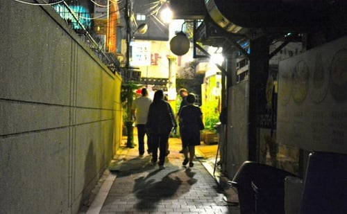 A view of a neighbourhood in Seoul during a ghost walking tour