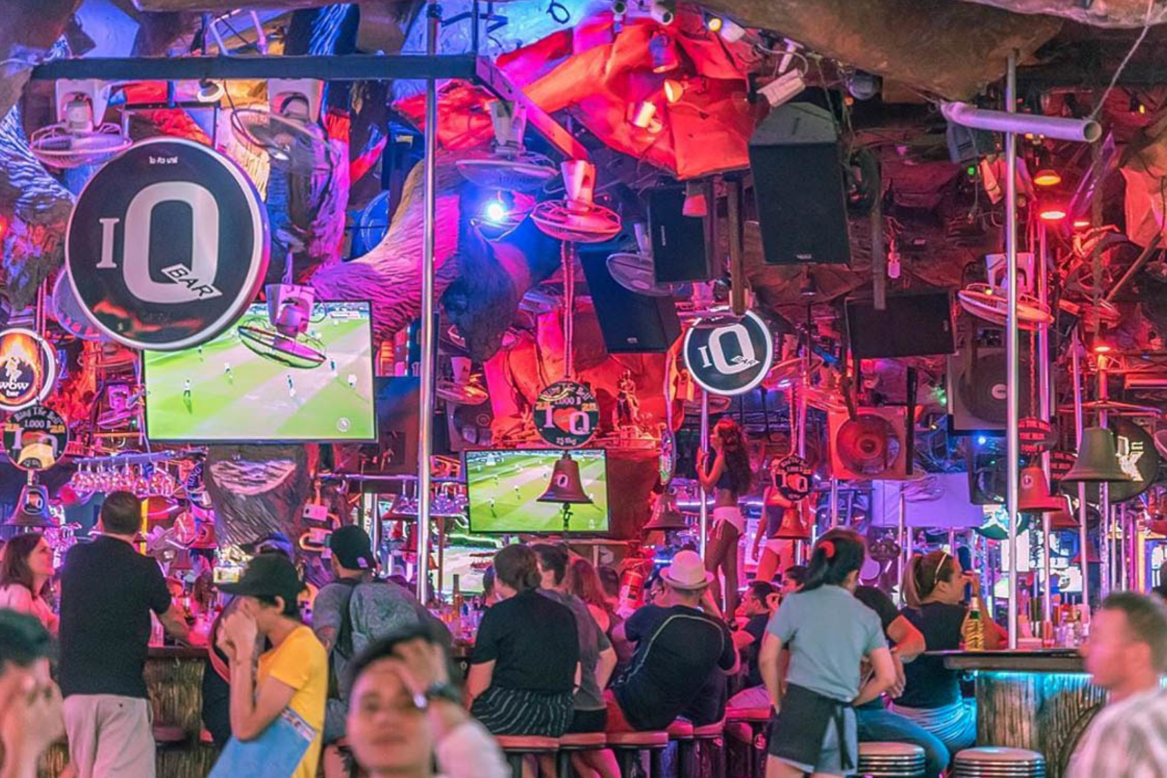 A view of bars at Bangla road, one of the things to do in Phuket at night