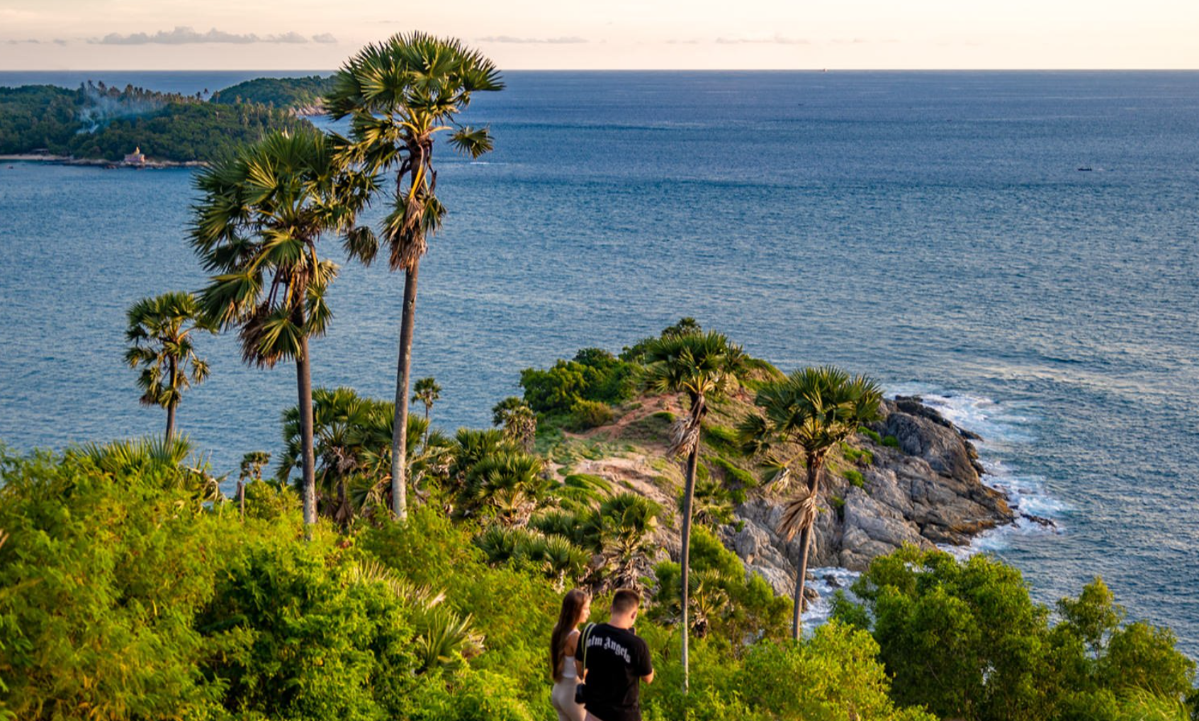 A view of the beautiful Promthep Cape tourist attraction in Phuket