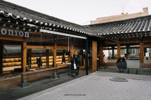 A view of the entrance of Cafe Onion Anguk