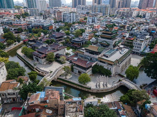 Aerial view of Yongqing Fang
