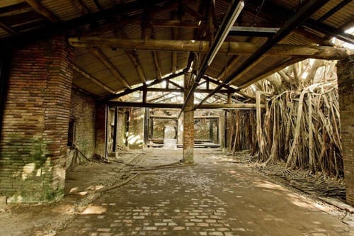 Anping Tree House is covered in banyan roots, giving it a sense of mystery.