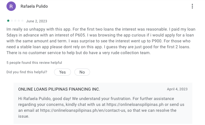 online loans pilipinas - bad review
