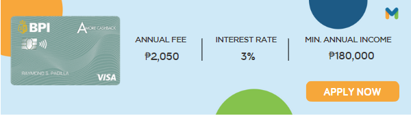 best credit cards in the philippines - bpi amore visa