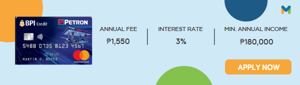 best credit cards in the philippines - Petron BPI Mastercard