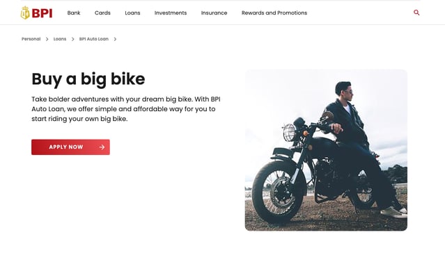 motorcycle loan philippines - BPI