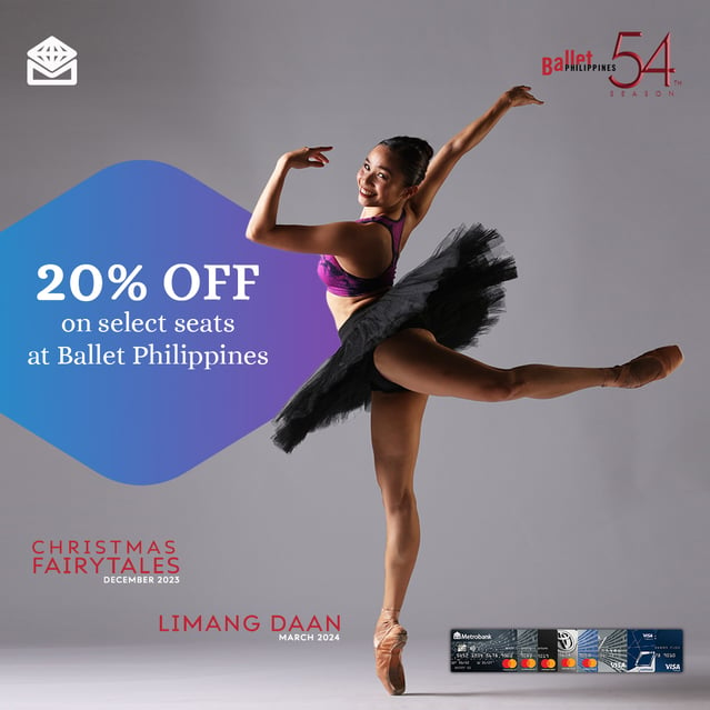 metrobank credit card promos - 20% off ballet philippines
