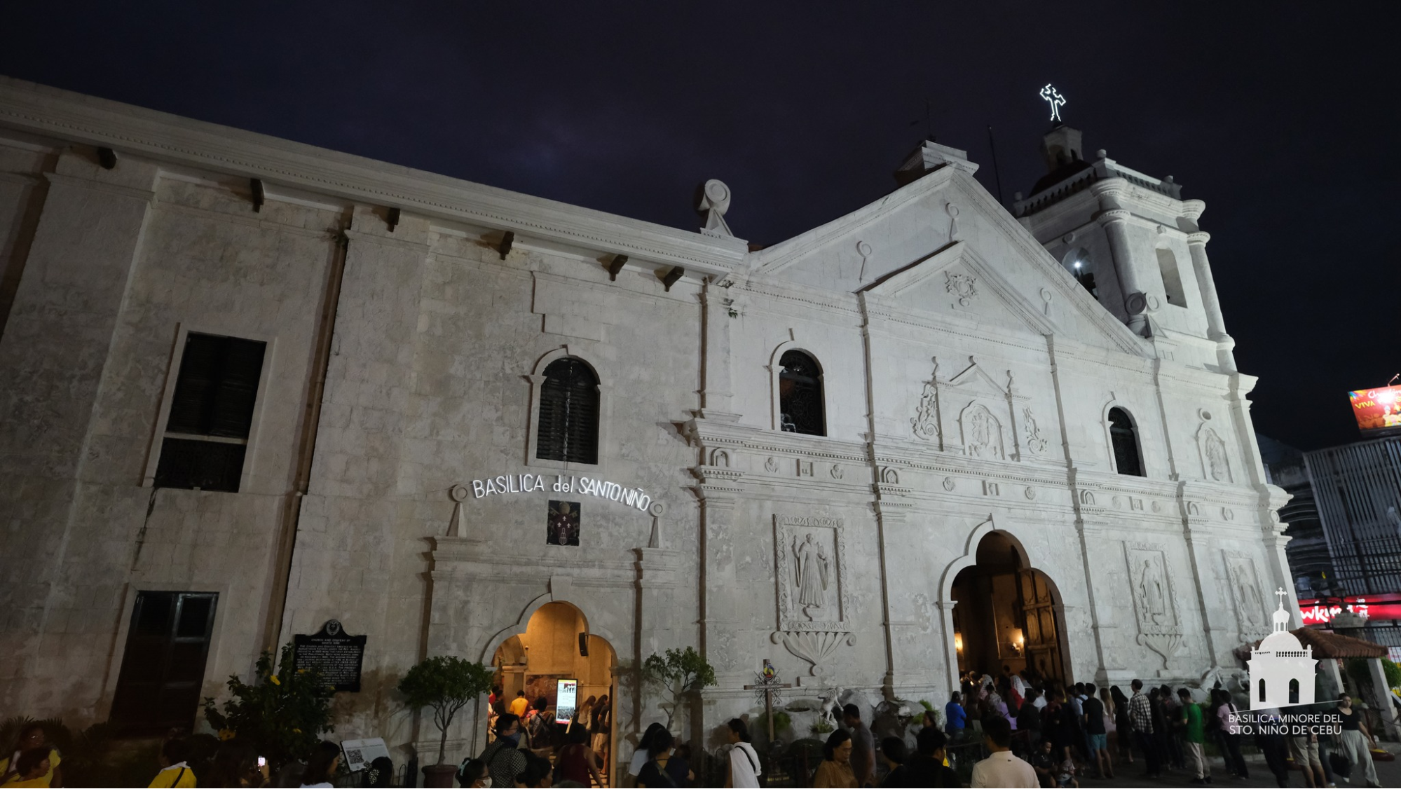 Basilica Minore del Santo Niño de Cebu at Night