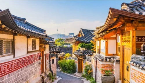 Bukchon Hanok Village in South Korea