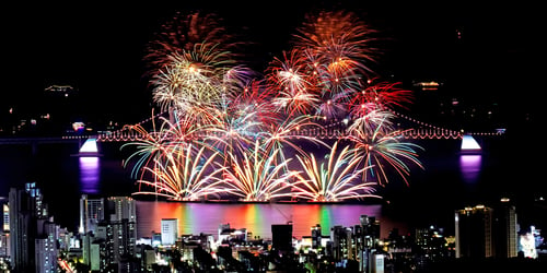 Busan International Fireworks Festival, an autumn activity in Busan