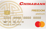secured credit card - China Bank Freedom Mastercard