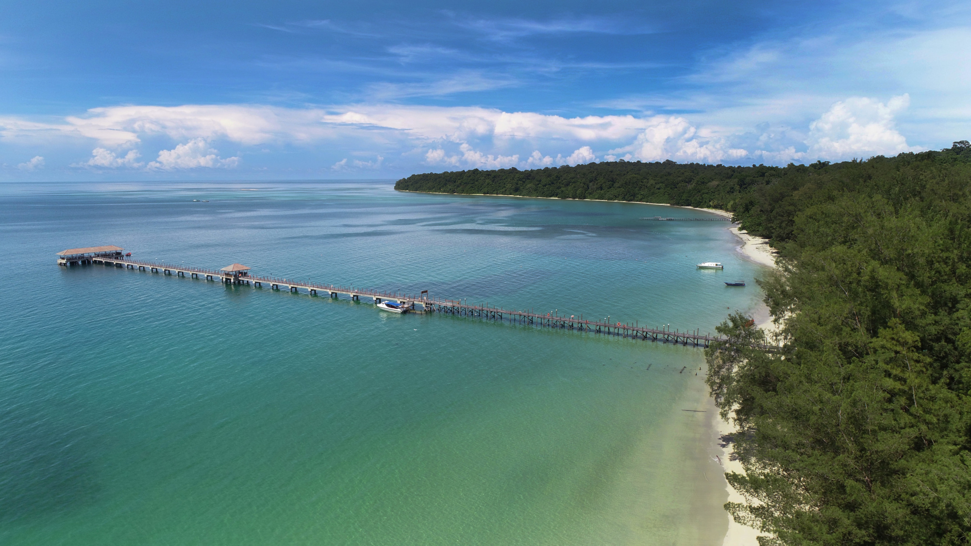 Coastline of Pulau Tiga, a hidden tourist attraction in Sabah