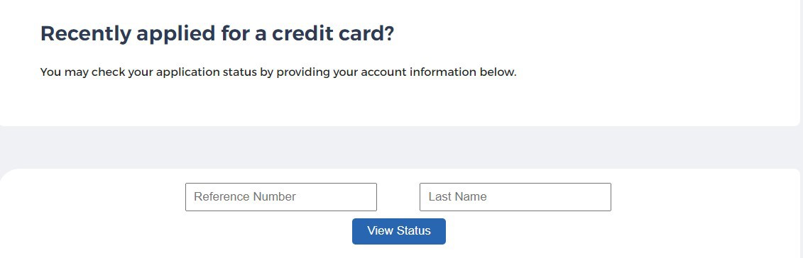 security bank credit card application - how to check application status