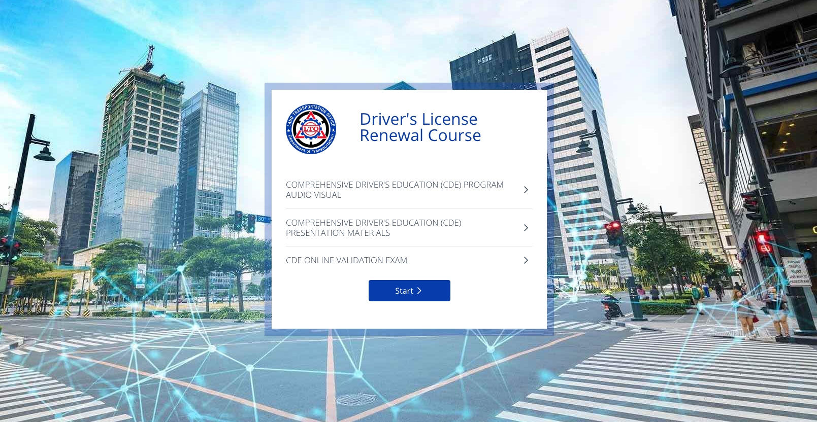 lto portal - how to access driver's license renewal course