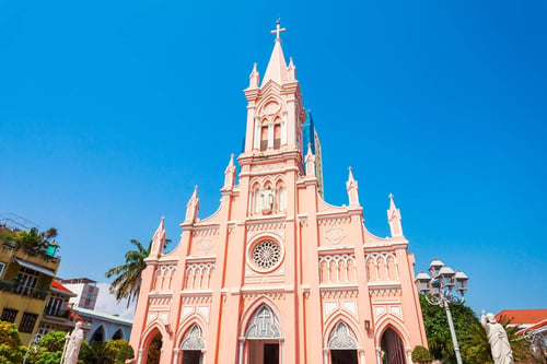 Da Nang Cathedral, also known as Pink Church