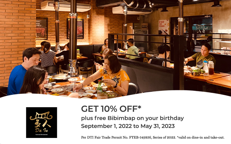 Chinese New Year food promos - Da In Korean Restaurant