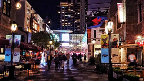 Discover the vibrant nightlife scene in Xintiandi, a stylish district filled with bars, restaurants, and entertainment venues