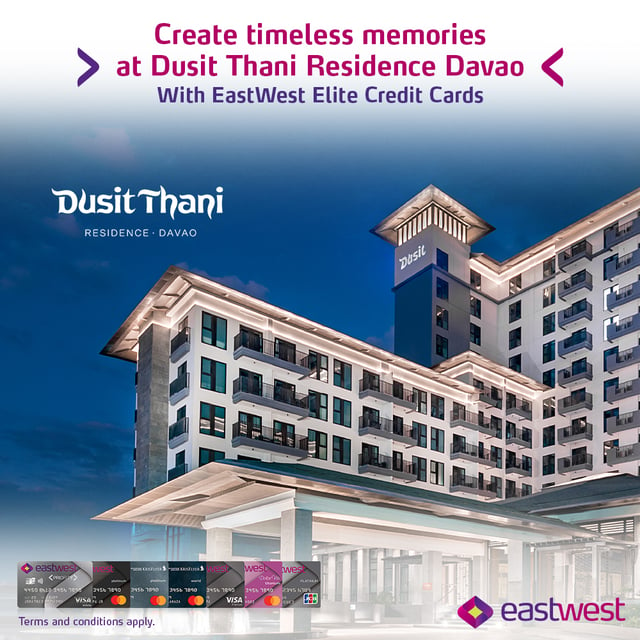 eastwest credit card promo - 50% off dusit thani davao
