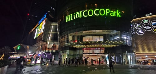 Enjoying nightlife at Coco Park is one of the top things to do in Shenzhen.