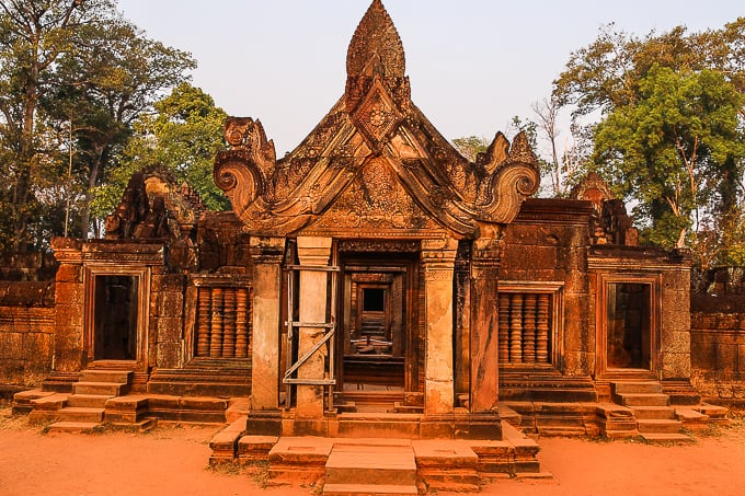 Entrance to Banteay Srei temple, Siem Reap