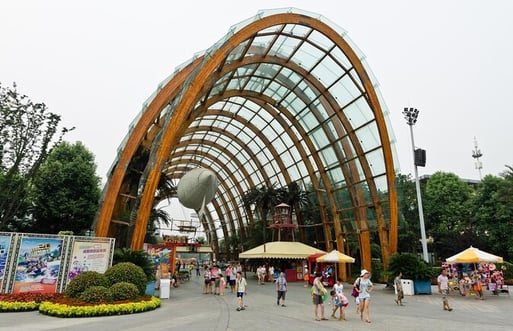 Excitement at Happy Valley Chengdu with thrilling roller coaster rides, making it a fun thing to do in Chengdu.