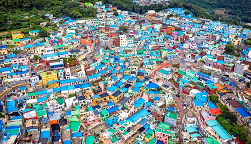 Gamcheon Culture Village, a colourful tourist attraction in Busan