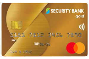 security bank gold mastercard review - key features