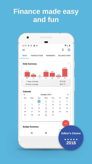 financial management apps - bluecoins finance & budget